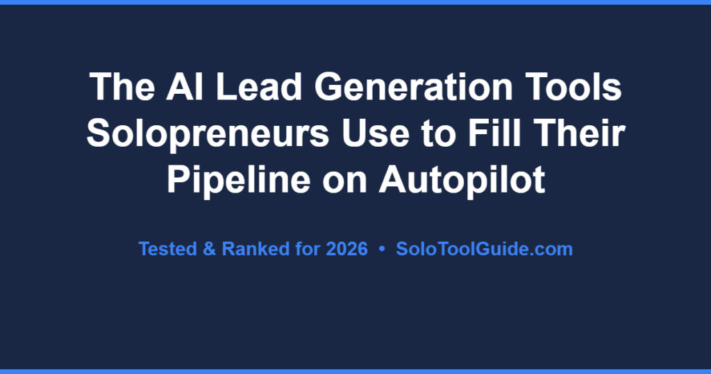 best AI lead generation tools solopreneurs